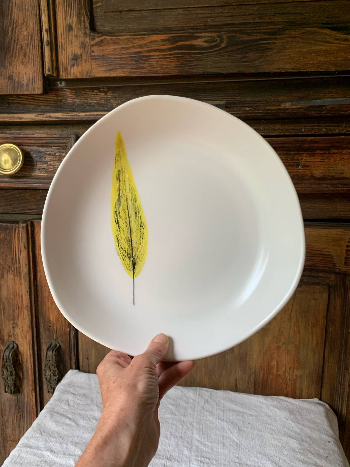 Niderviller 1960 Plume free-form semi-hollow dish