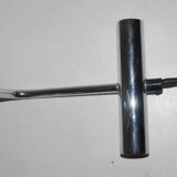 Italian design lamp 80's chrome and steel