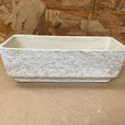 Antique vetter cactus pot white beige ceramic w. germany vintage