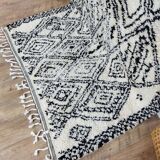 Handmade wool Berber rug 245 X 145 CM