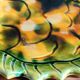 Vintage Fish Plate in Barbotine – Yellow Fish Serving Dish