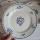6 Flat Plates in earthenware Moulin des Loups & Hamage model Lucien