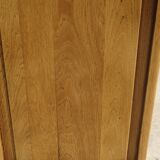 Large Art Deco bedside table in light oak