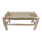 Bathroom and bedroom stool, handmade from wood.