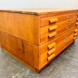 Vintage plan chest of architect drawers