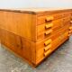 Vintage plan chest of architect drawers