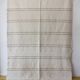 Handwoven rug - White with beige lines - recycled cotton - 170 x 240 cm