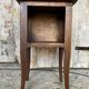 Antique Nightstand Table in Louis XV Style Wood with Vintage Drawer #D894