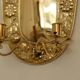 Baroque Style Mid-Century Brass Swedish Sconces
