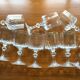 Set de 10 verres à vin en cristal taillé