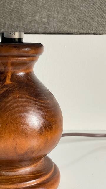 Solid wood vintage country style lamp