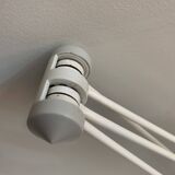 White pyramid desk lamp embnched white pyramid Lungean and Pellmann 1980