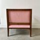 Large pink velvet armchair