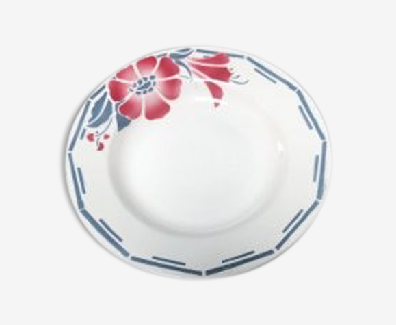 Assiette creuse faïence St Amand modèle Gavarnie