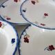8 vintage soup plates, Mary-Lou model, Digoin Sarreguemines