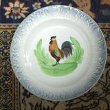 Plat art nouveau 1908-1932 décor coq