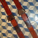 Pair of vintage 2,15 m wood