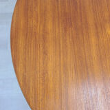 Round dining table McIntosh teak design Scandinavian 50s vintage