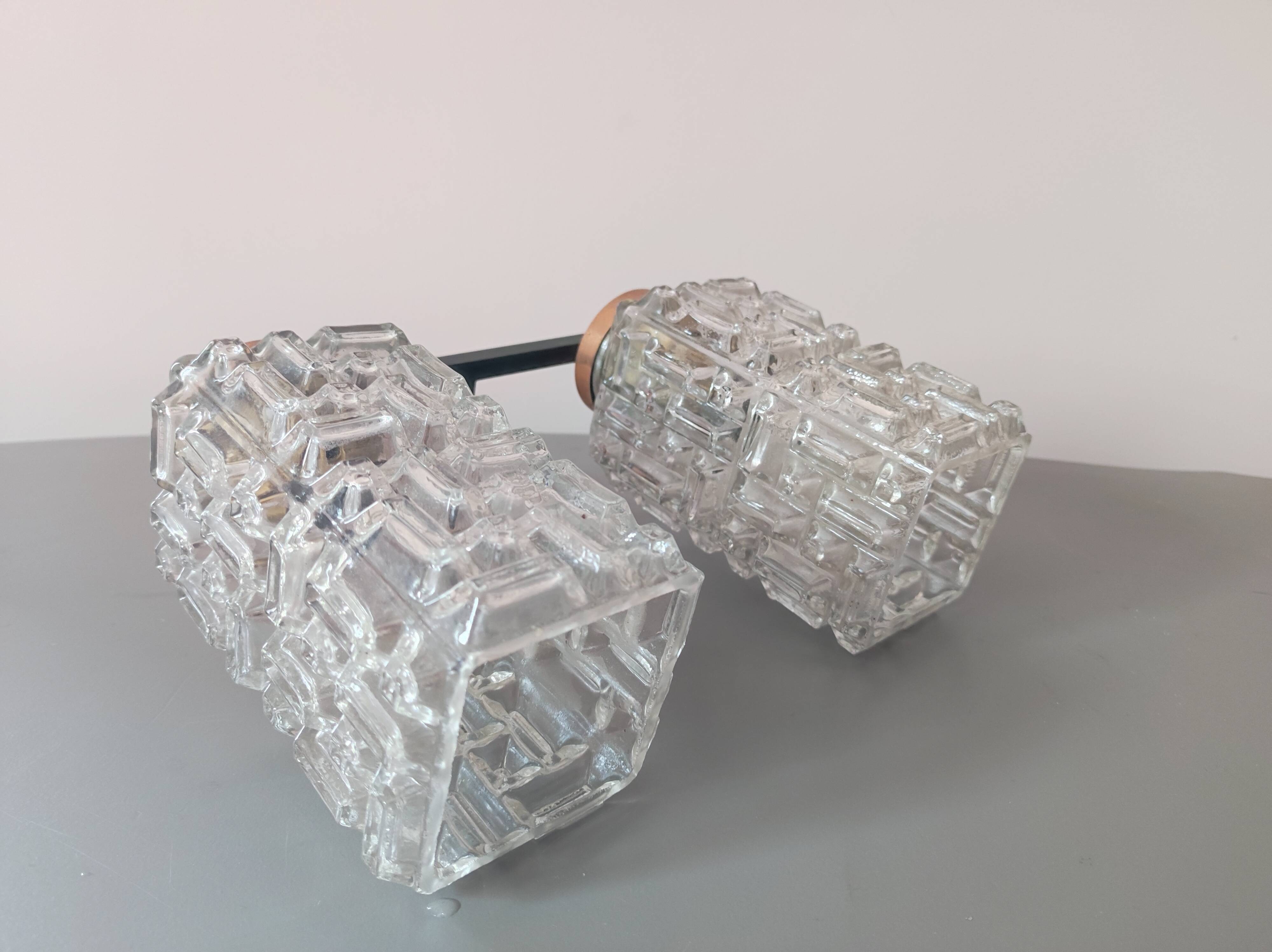 Double wall lamp Philips vintage Scandinavian design