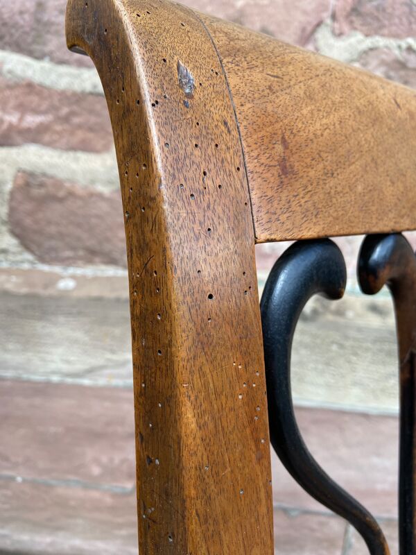 Chaise paysanne alsacienne vintage d'époque directoire