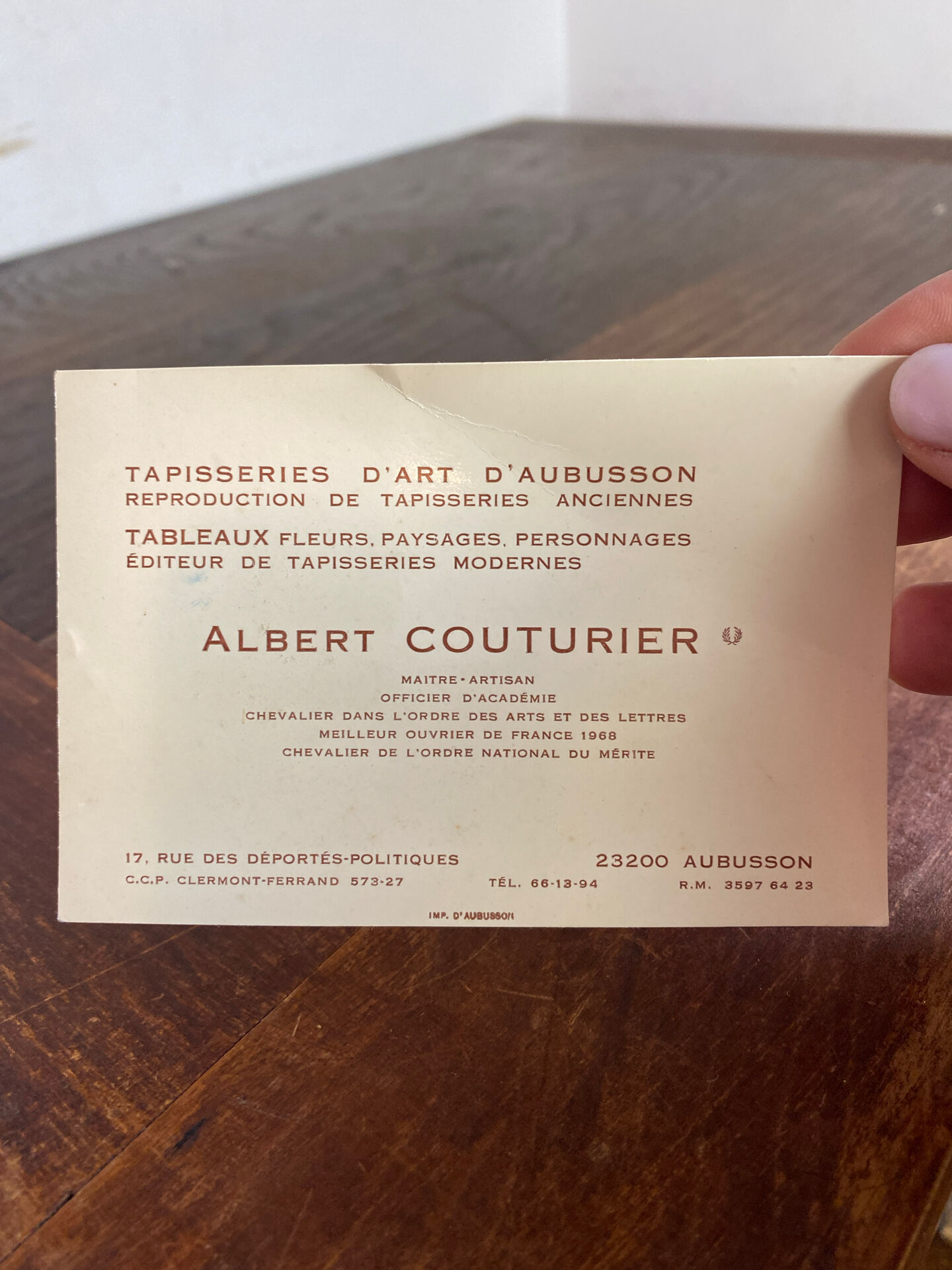 Tapisserie d'Aubusson, Albert Couturier, La Fabiola