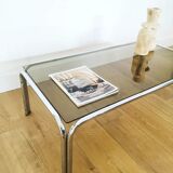 Coffee table 70 in smoked glass