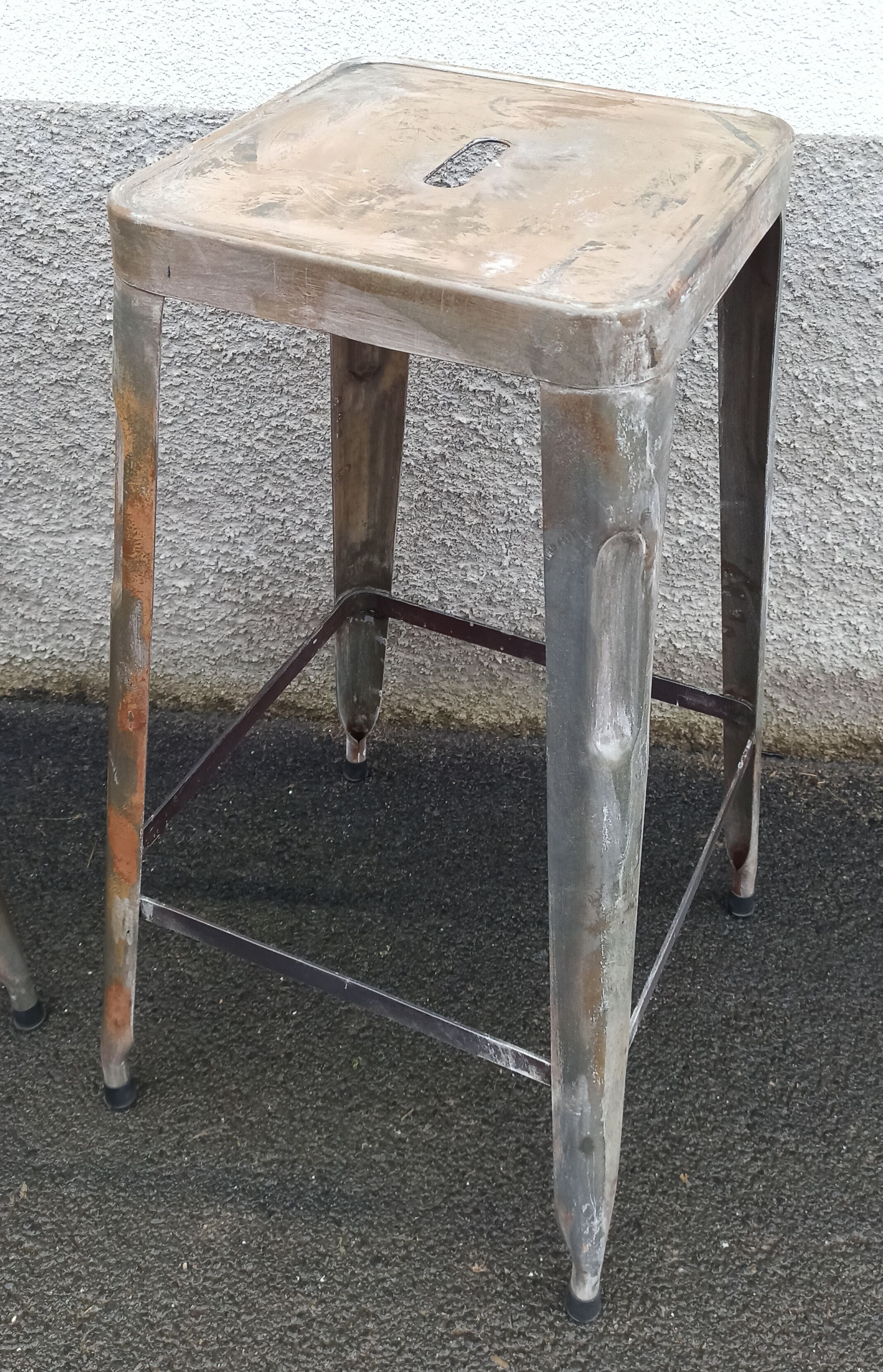 Pair of metal stools