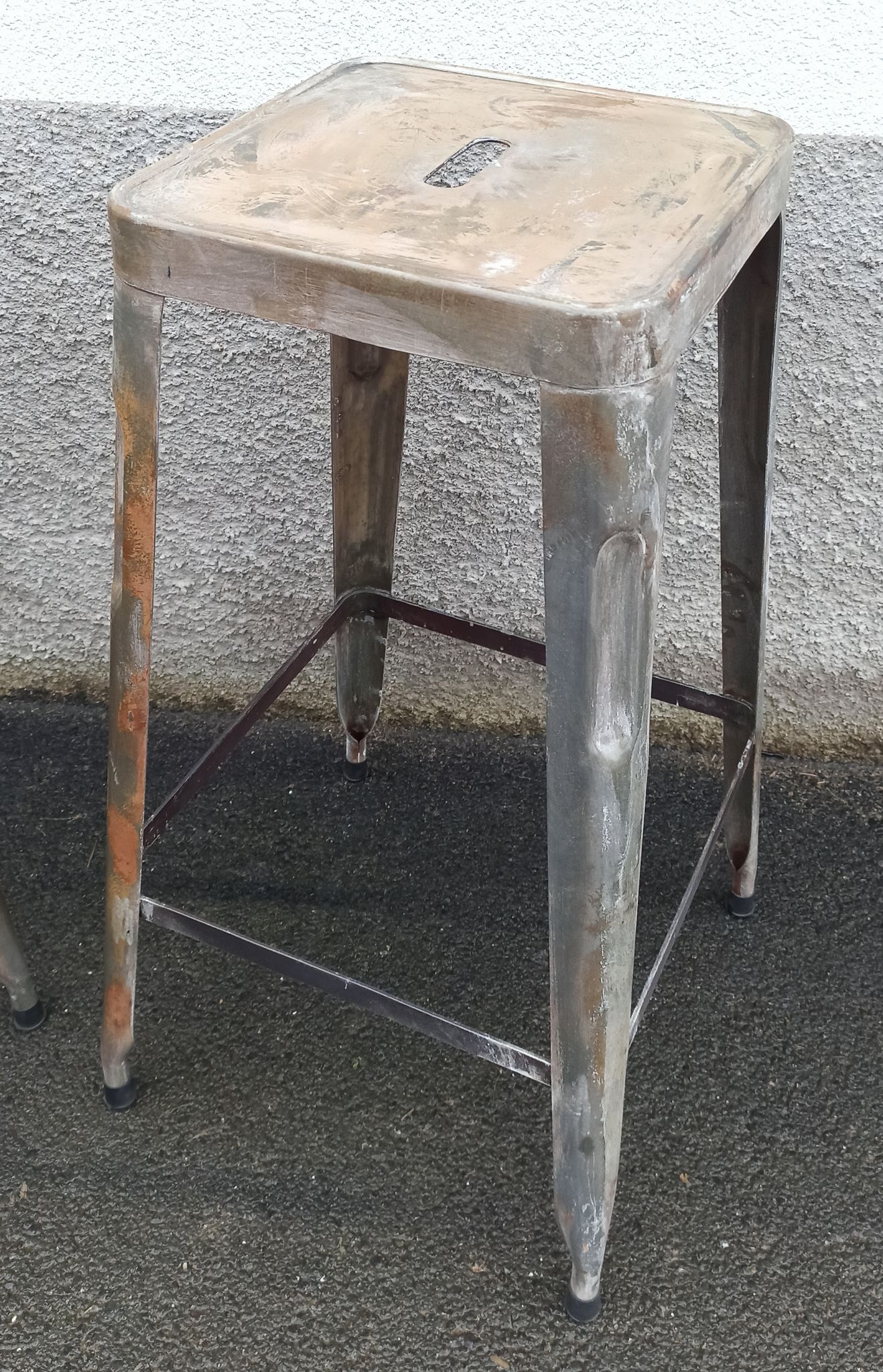 Pair of metal stools