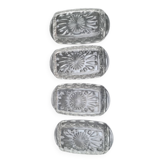 Set of 4 glass bowls