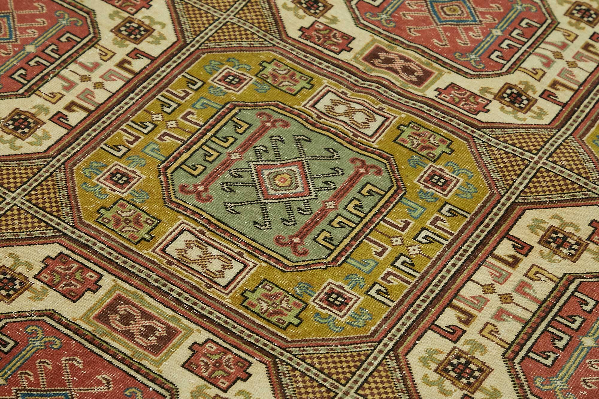 Turkish Wool Vintage Kayseri Rug 195 cm x 295 cm