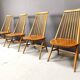 Mid century scandinavian dining chairs, 1960s