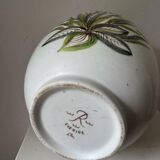 Ceramic vase with hand-painted wildflowers by Lars Thorén for Rörstrand, 1960s