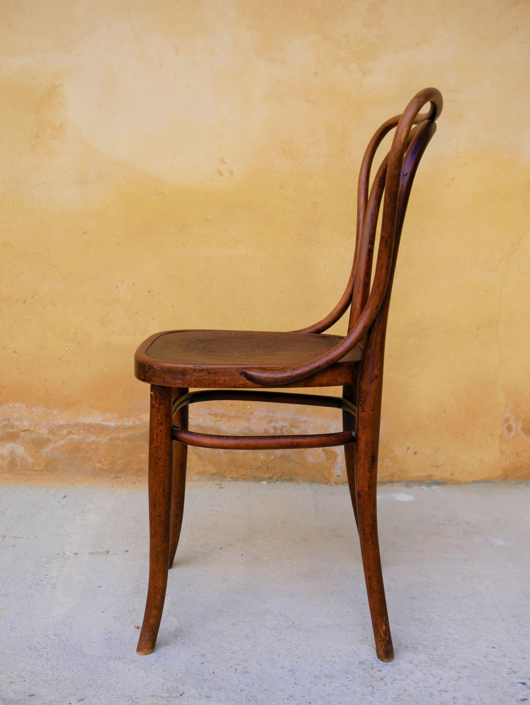 Set of 4 chairs Bistro, model n ° 55, by Jacob and Josef kohn