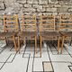 Set of 4 vintage Scandinavian style chairs