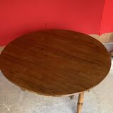 Cherry wood drop-leaf table.