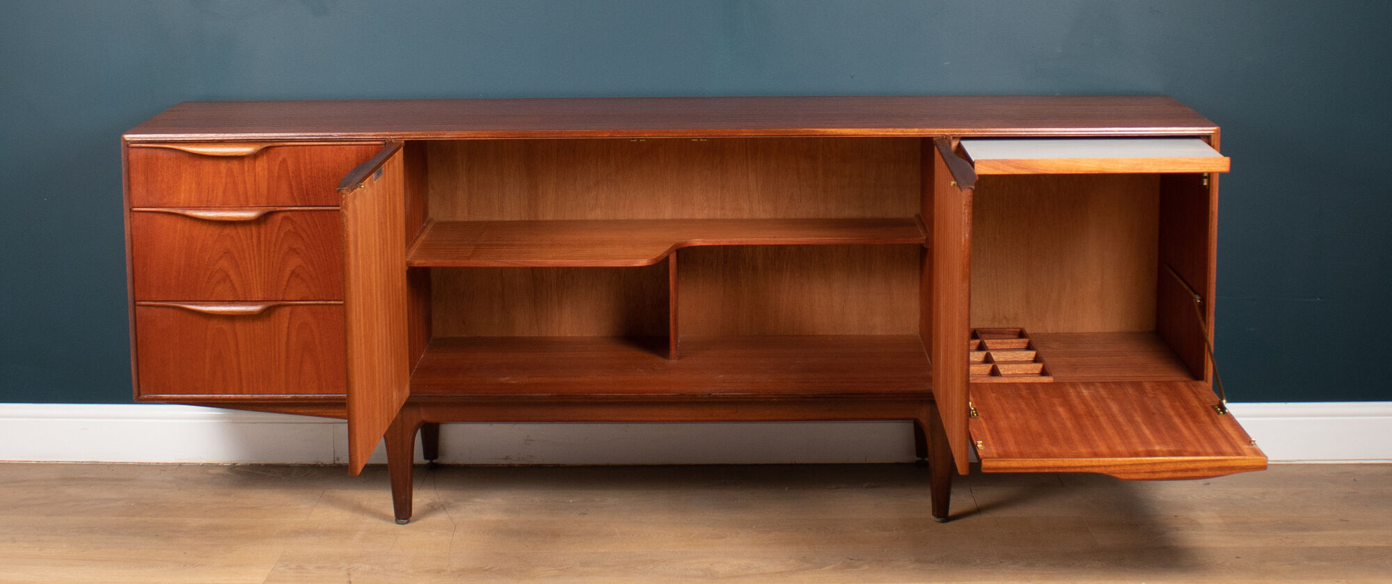 Restored Teak 1960s Retro Long Mcintosh of Kirkcaldy Dunvegan Sideboard Tom Robertson