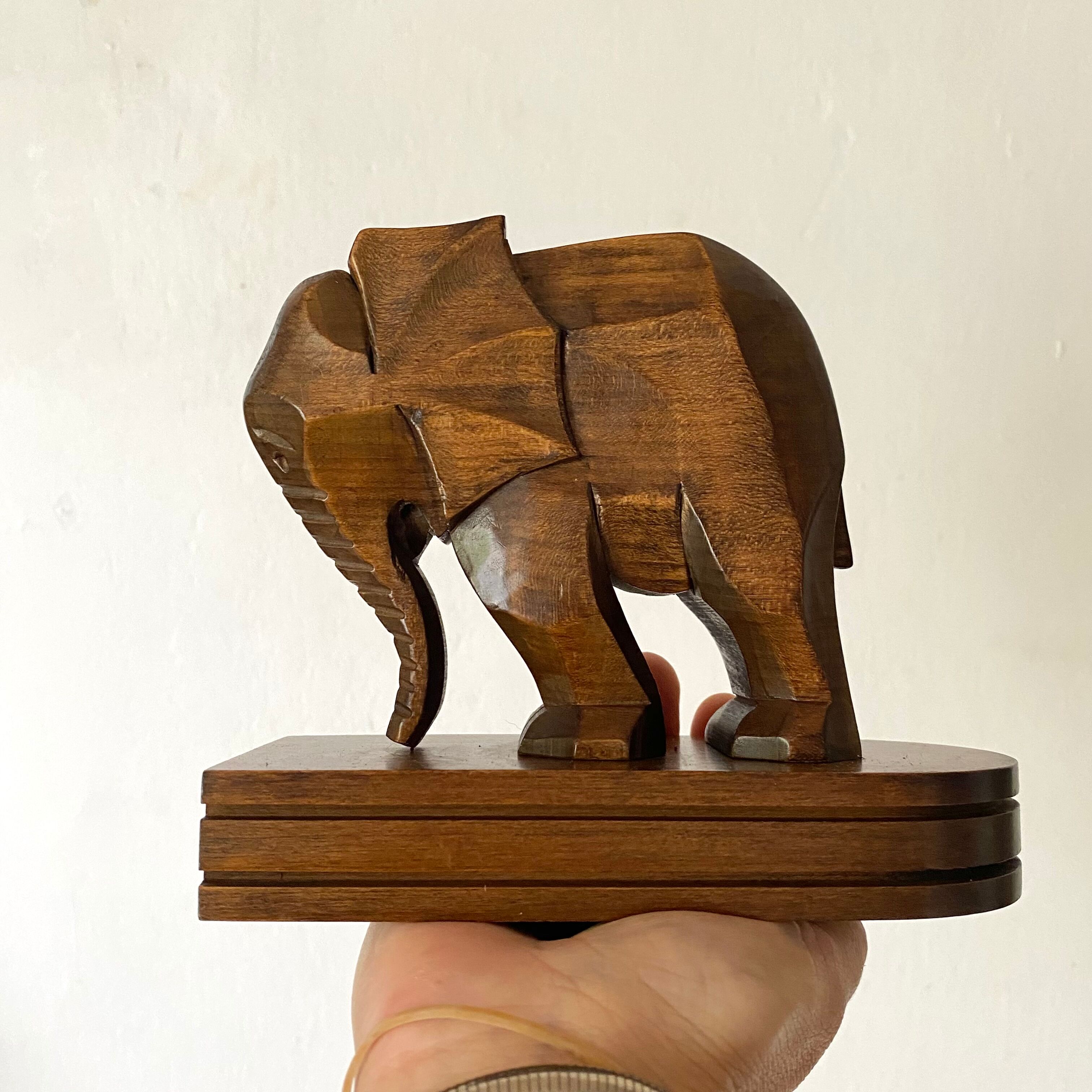 Serre livres éléphant en bois