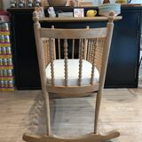 Crib in pearl wood crib