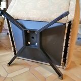 Set of 4 armchairs and pouf