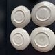 Set of 4 Villeroy & Boch Vintage 50s Cups and Saucers - Pastel & Gold