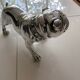 Statuette dog silver bulldog