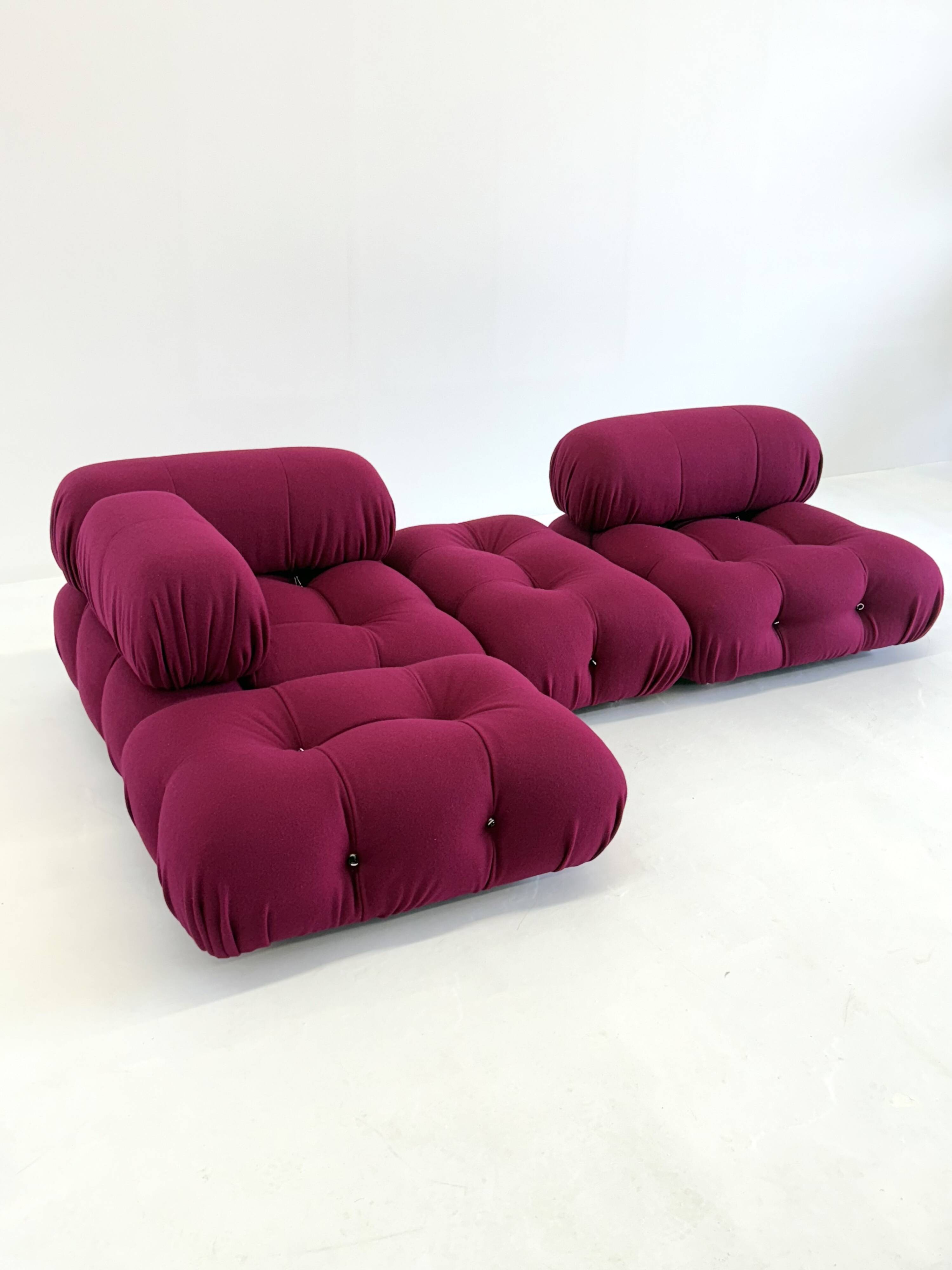 Camaleonda Modular Sofa in Bordeaux by Mario Bellini for B&B Italia