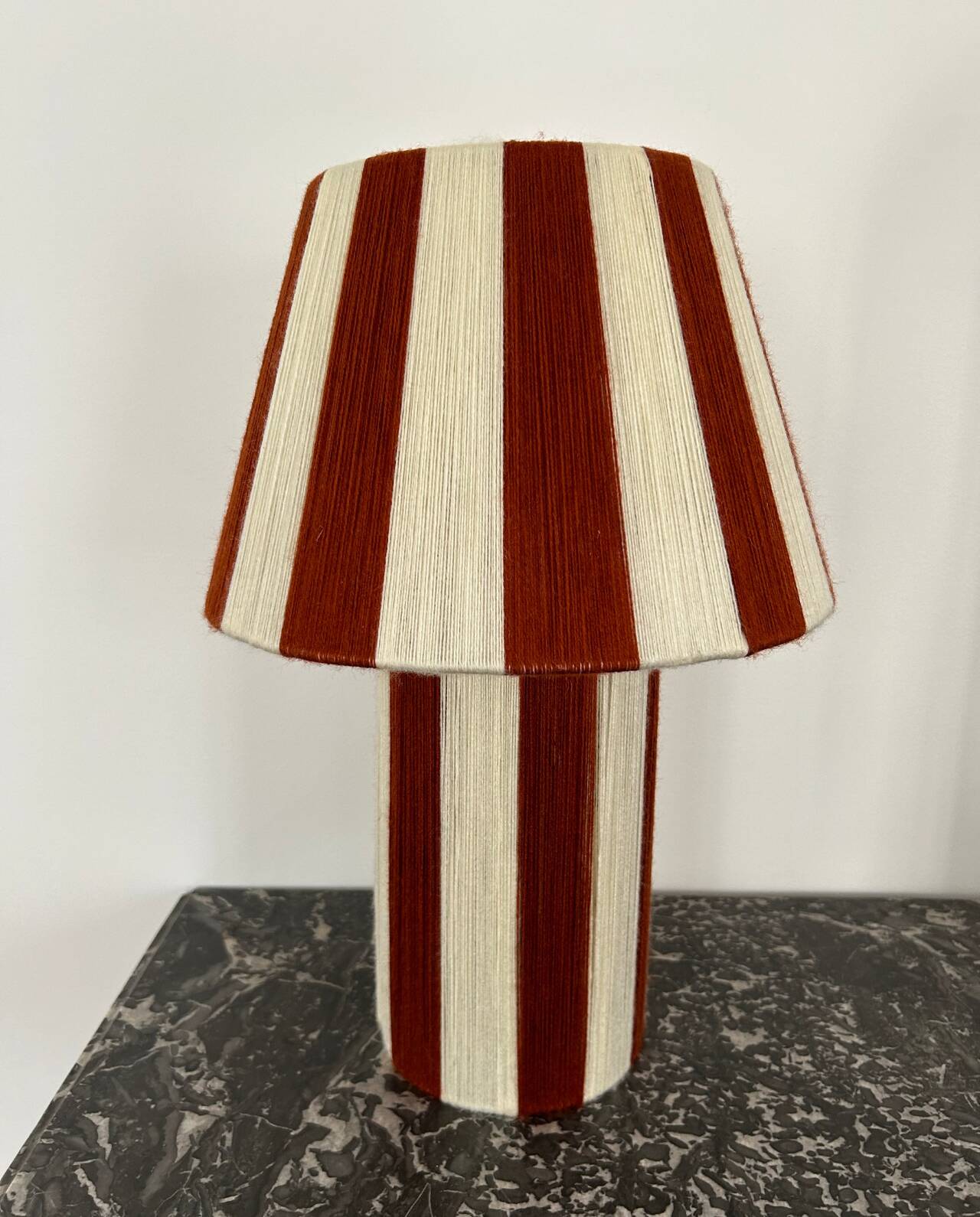 Terracotta wool lamp