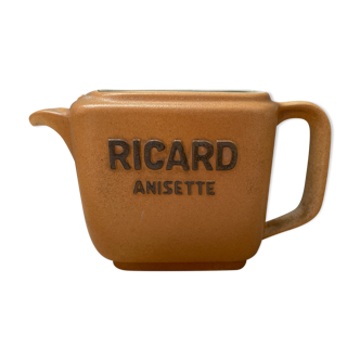 Old pitcher carafe ricard anisette vintage 1 liter