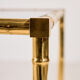 Brass coffee table, set of 3