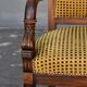 Paire de fauteuils en noyer de style restauration