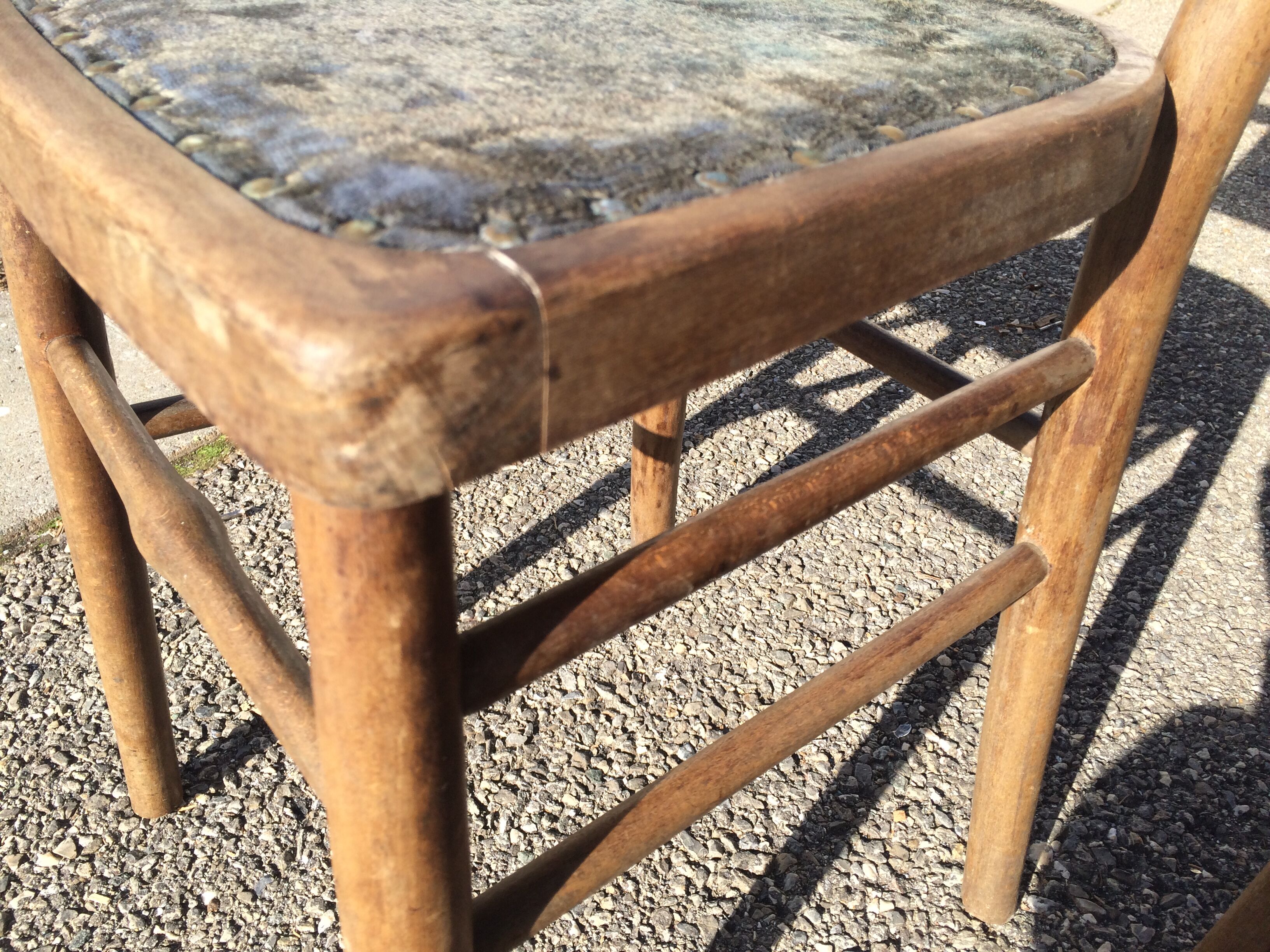 Pair of baumann wooden bistro chairs circa 1905