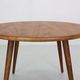 Scandinavian modern teak round coffee table, 1960's denmark