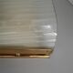 Large heavy glass wall light with a brass frame from the mid-century, 1950s, Italy.