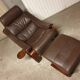 Fauteuil Kroken cuir design Mid-Century
